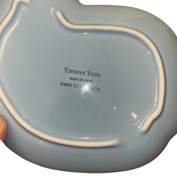 Tiffany & Co Tots blue whale plate and two handled cup ceramic baby set … - Picture 3 of 4